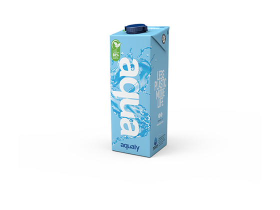 Aqualy agua en cartón 1 litro